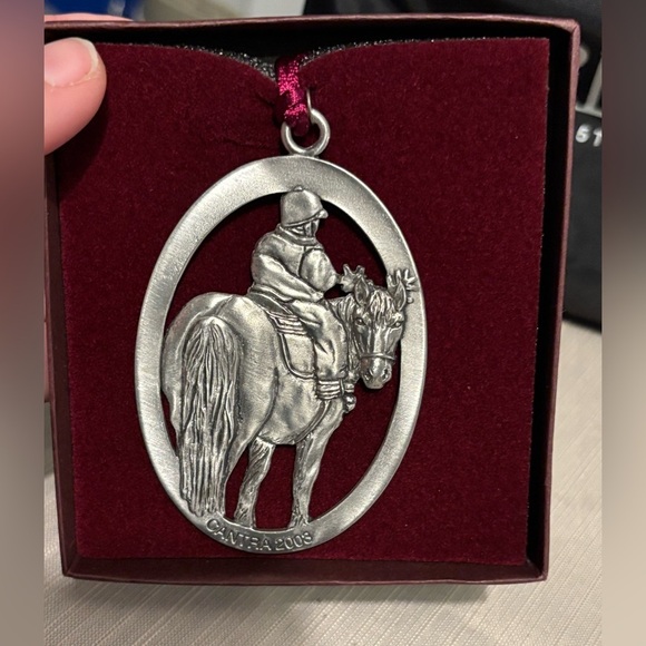 Seagull Pewter Horse ornament cantra 2003 in box - Picture 3 of 3